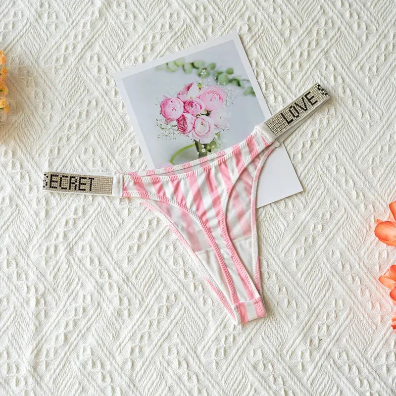 Women's Rhinestone Shiny Panties