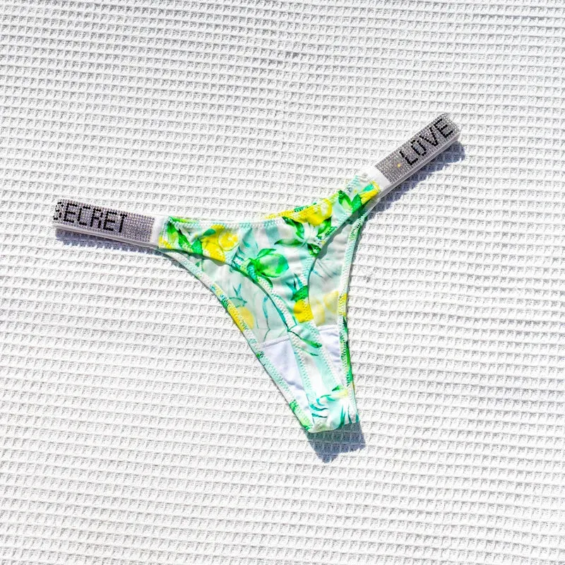 Women's Rhinestone Shiny Panties