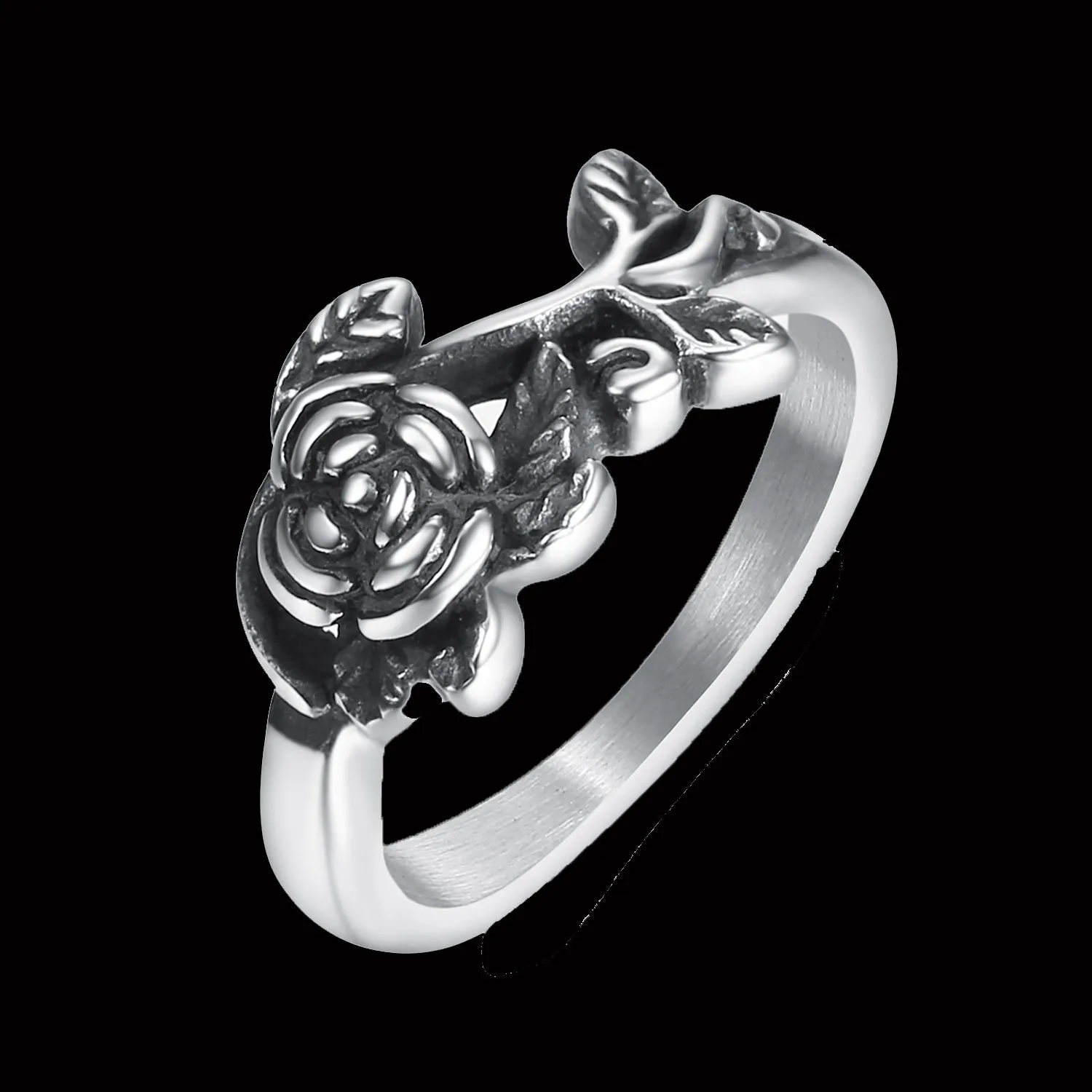 Women's Rose  Stainless steel ring