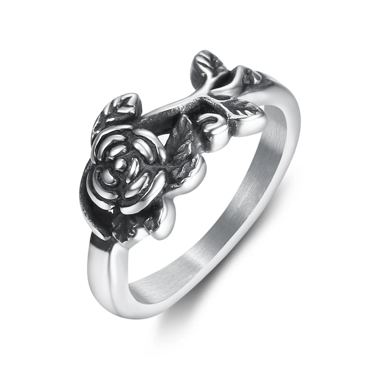 Women's Rose  Stainless steel ring