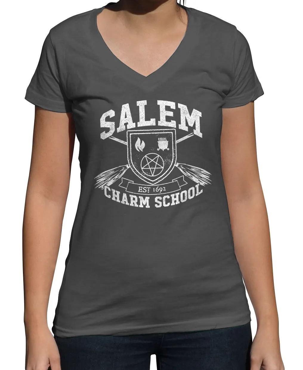 Women's Salem Charm School Vneck T-Shirt