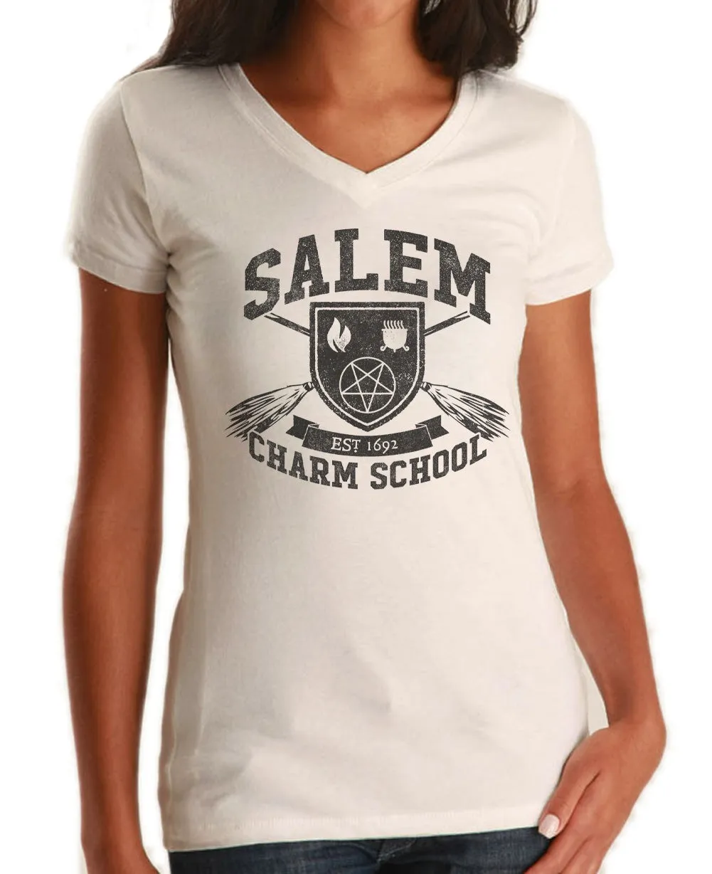 Women's Salem Charm School Vneck T-Shirt