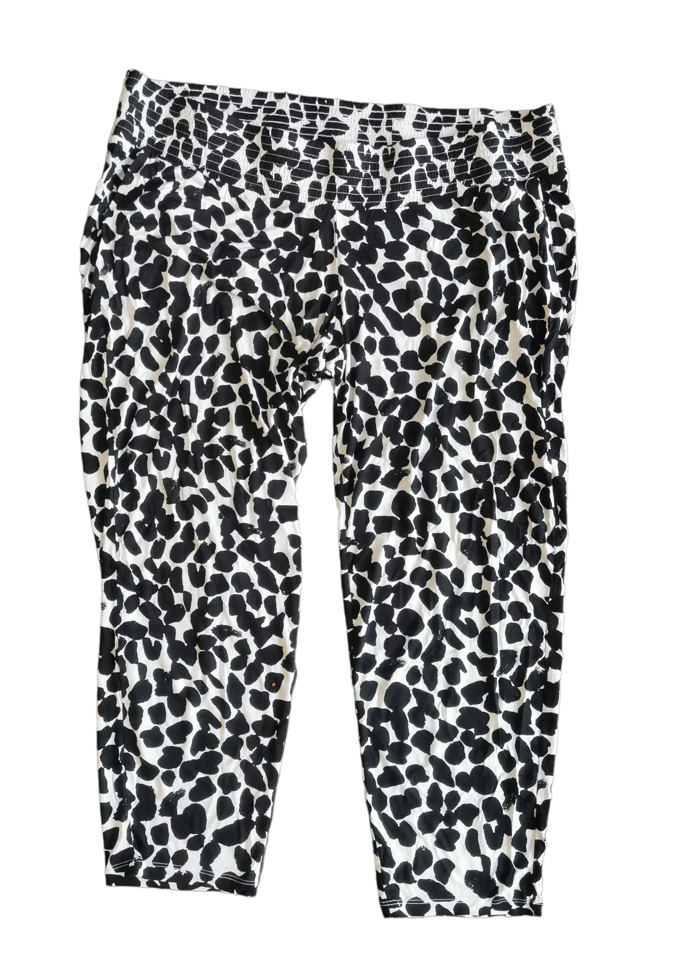 WOMENS SIZE XL - H&M MAMA MATERNITY, Soft Capri Pajama / Lounge Pants, Wide Waist Underbelly NWOT B5