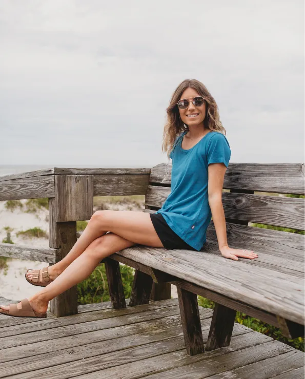 Women's Soft Supima Cotton Short Sleeve Everyday Comfy Crew Tee | White
