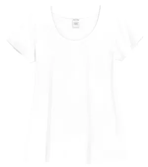 Women's Soft Supima Cotton Short Sleeve Everyday Comfy Crew Tee | White