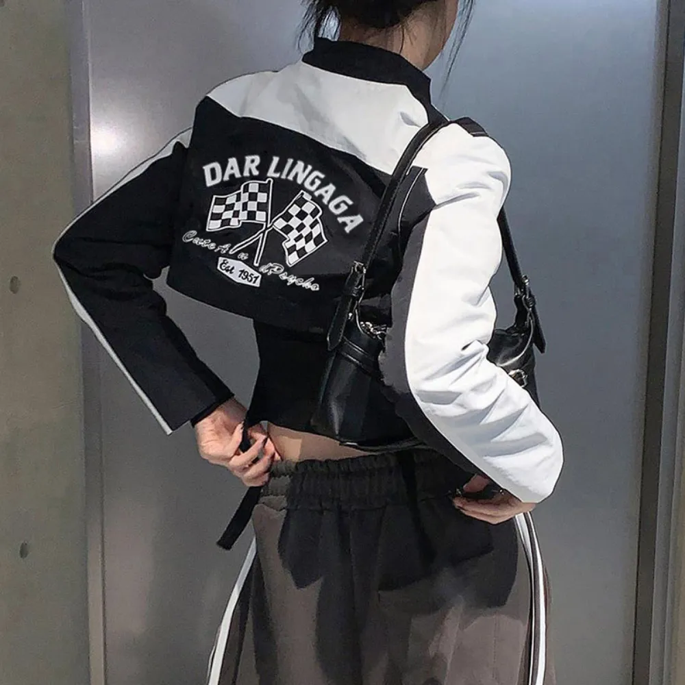 Women's Street Color Contrast Versatile Jacket