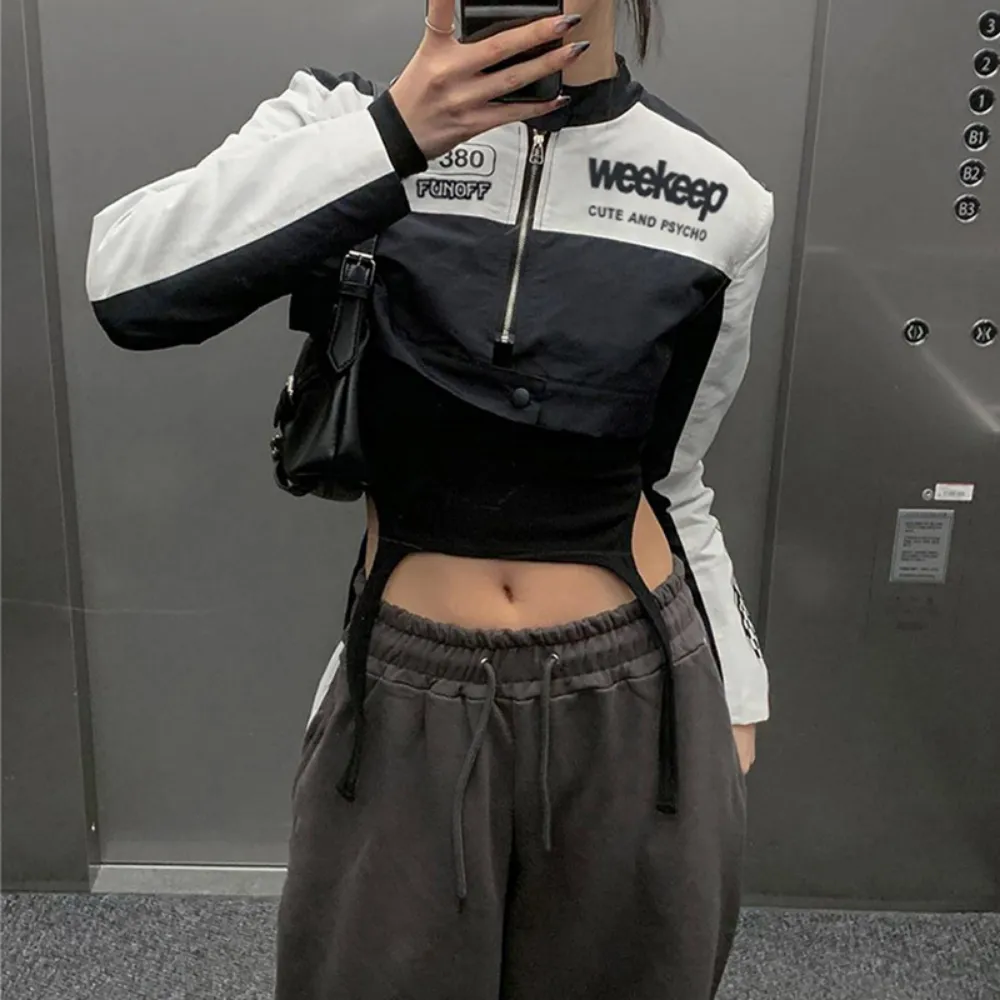 Women's Street Color Contrast Versatile Jacket