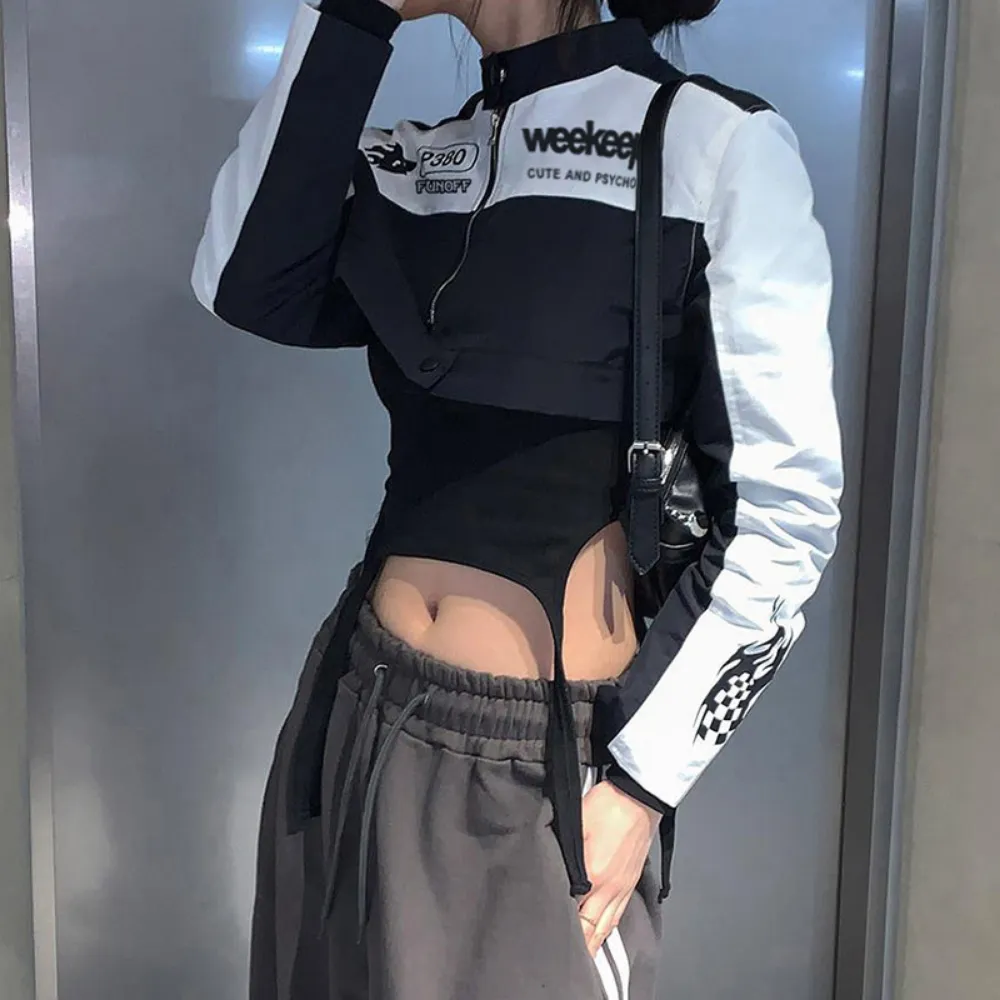 Women's Street Color Contrast Versatile Jacket