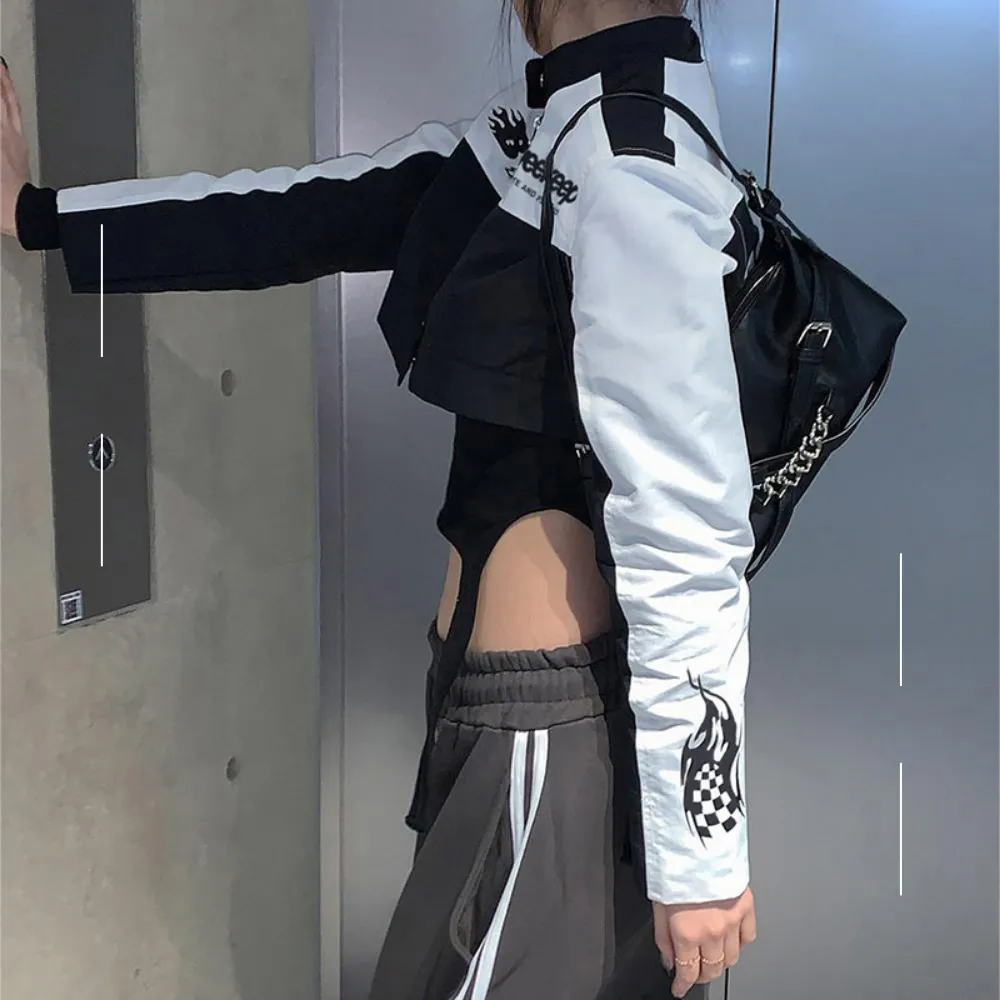 Women's Street Color Contrast Versatile Jacket
