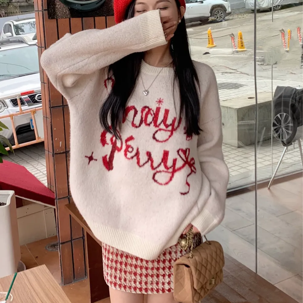 Women's Sweet Letter Sweater