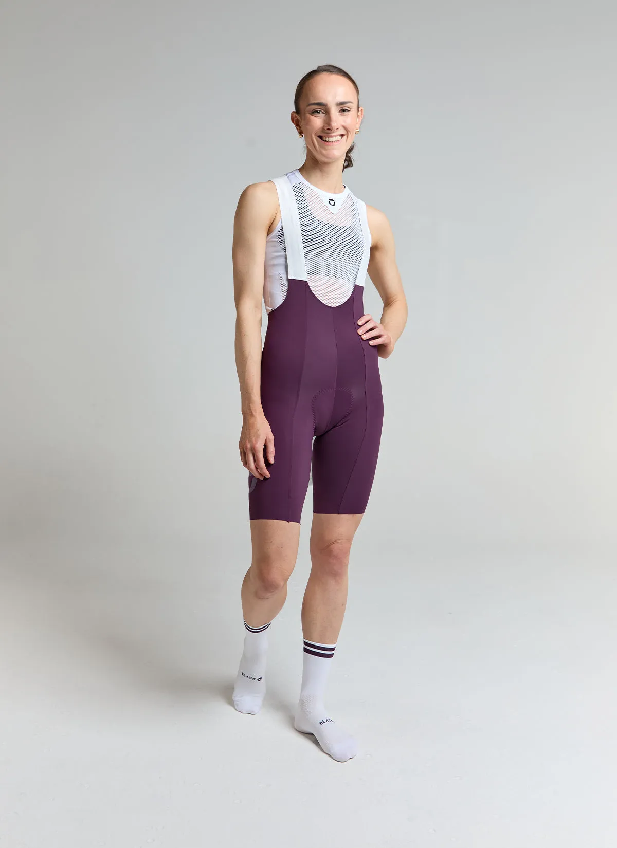Women's Team 10'' Bib - Blackberry Wine