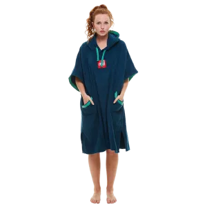 Women's Towelling Change Robe - Navy