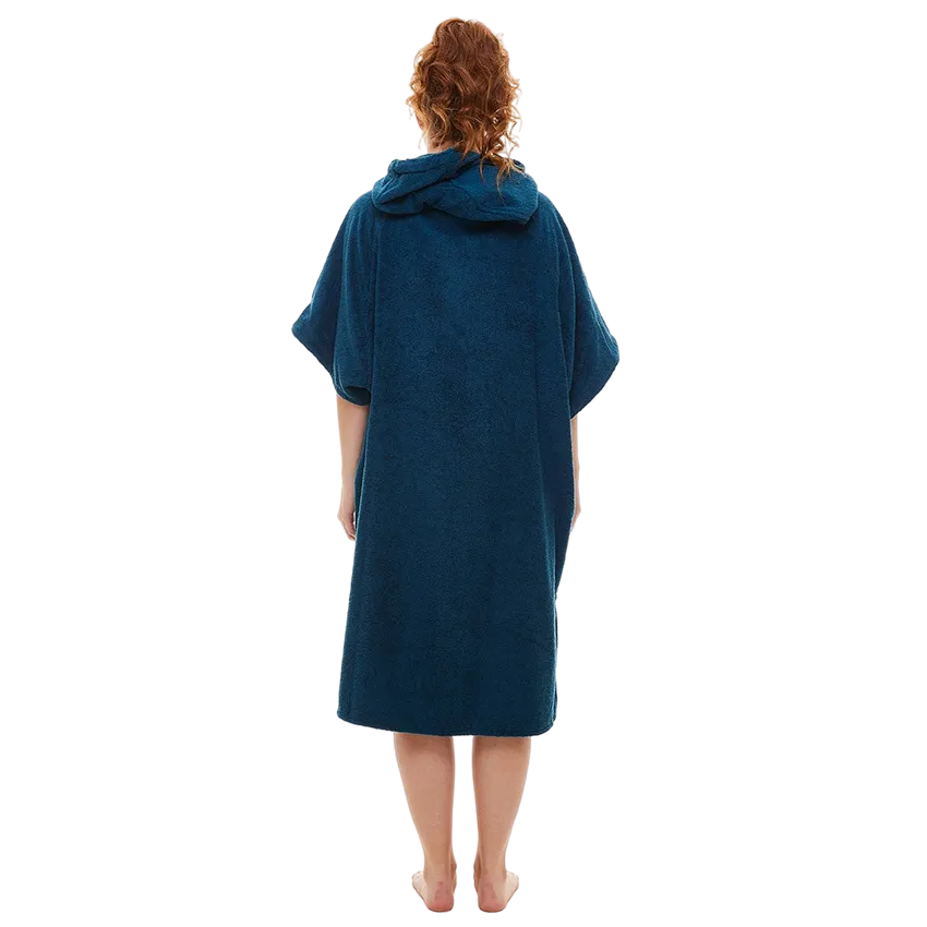Women's Towelling Change Robe - Navy