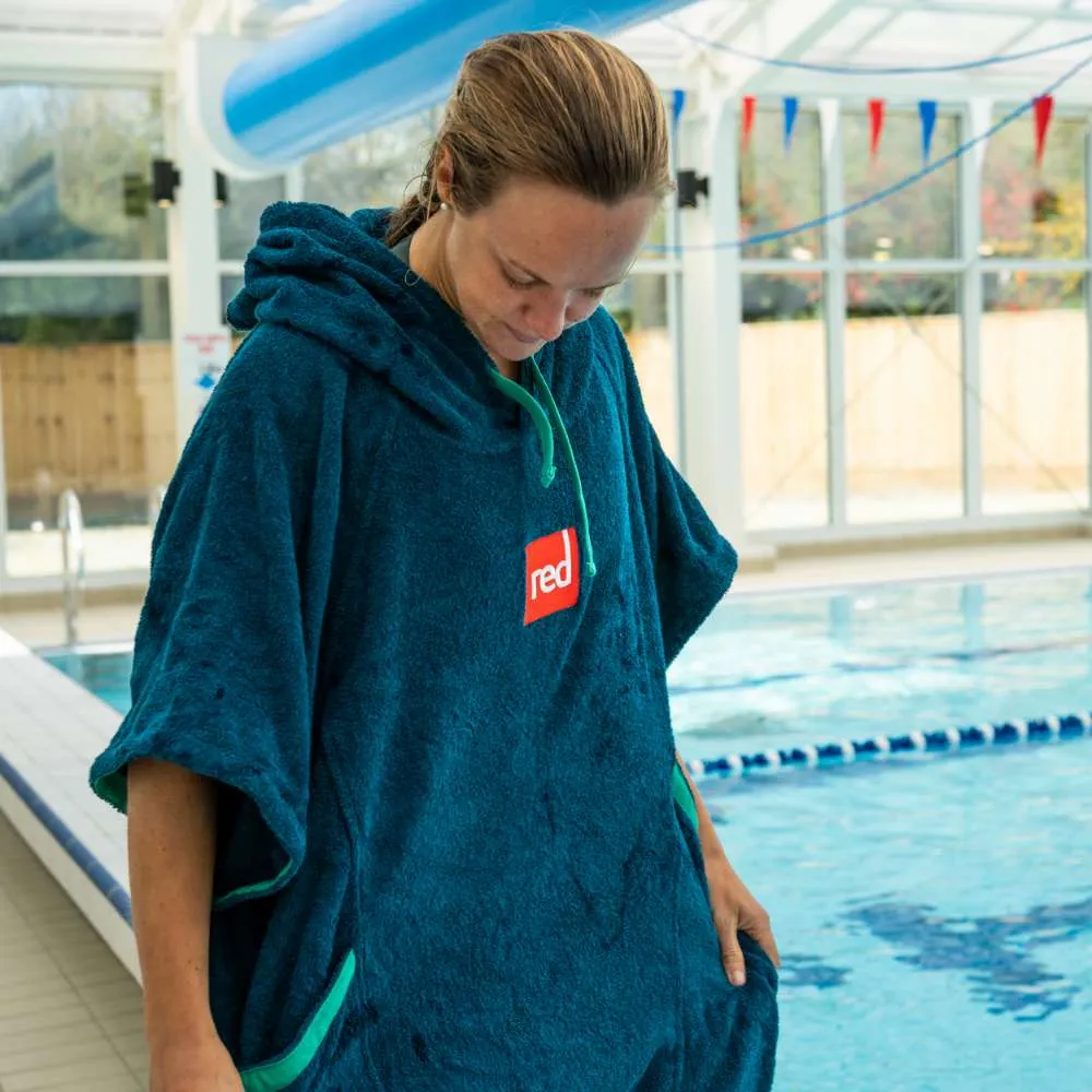 Women's Towelling Change Robe - Navy