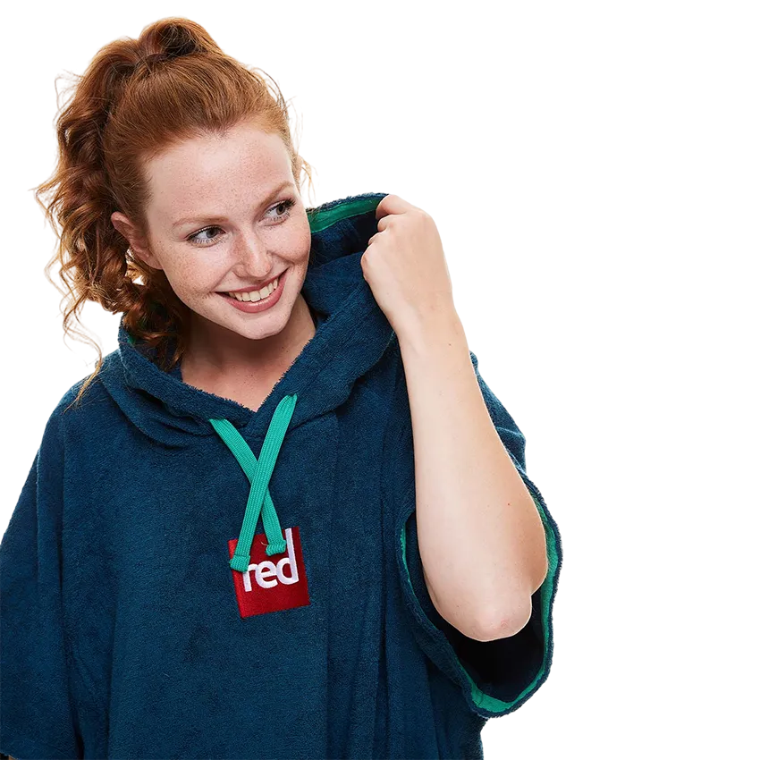 Women's Towelling Change Robe - Navy