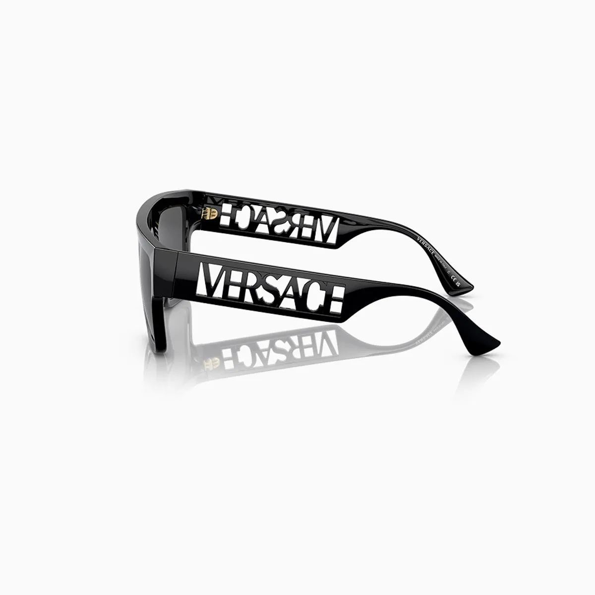 Women's Versace  Black Dark Grey Sunglasses