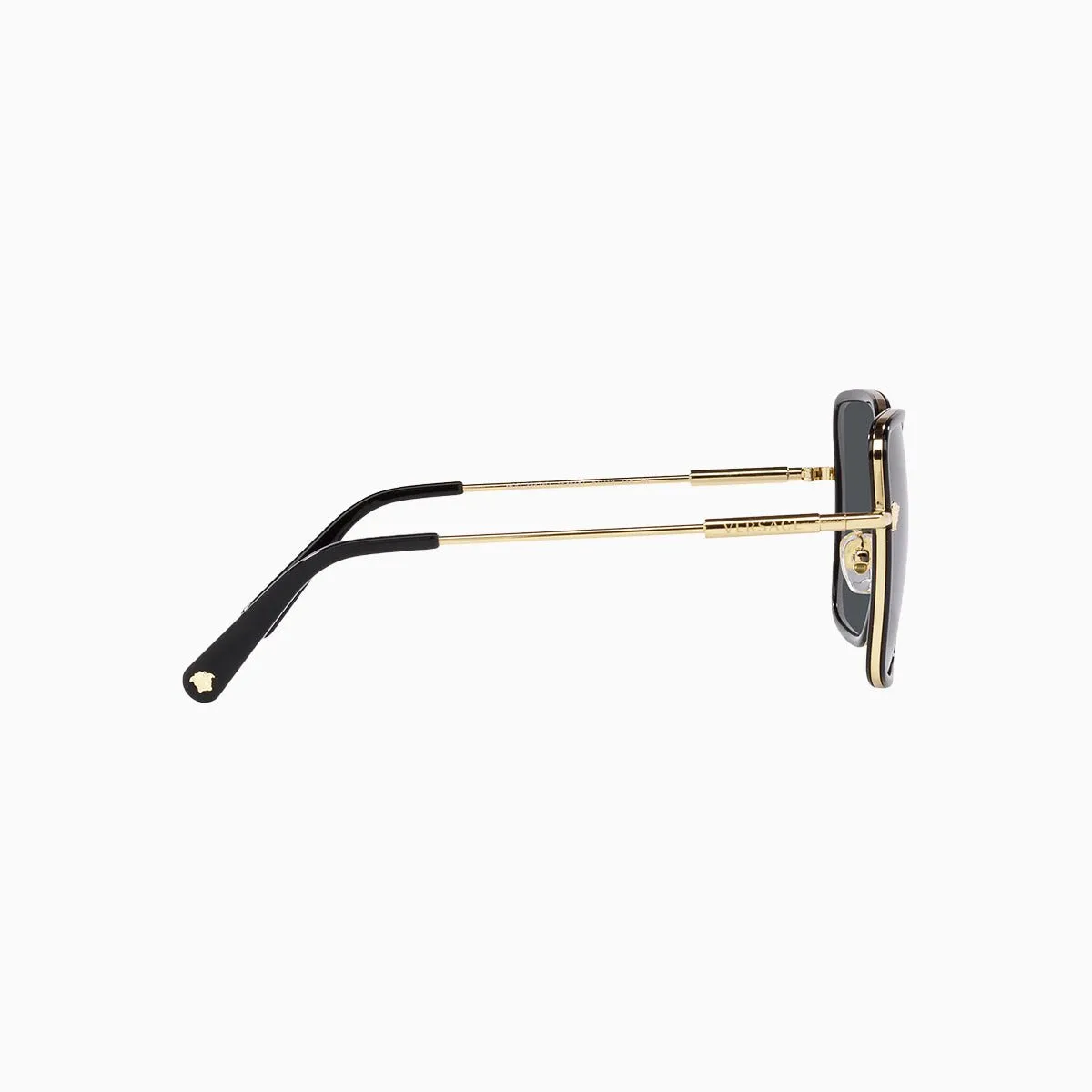 Women's Versace Black Dark Grey Sunglasses