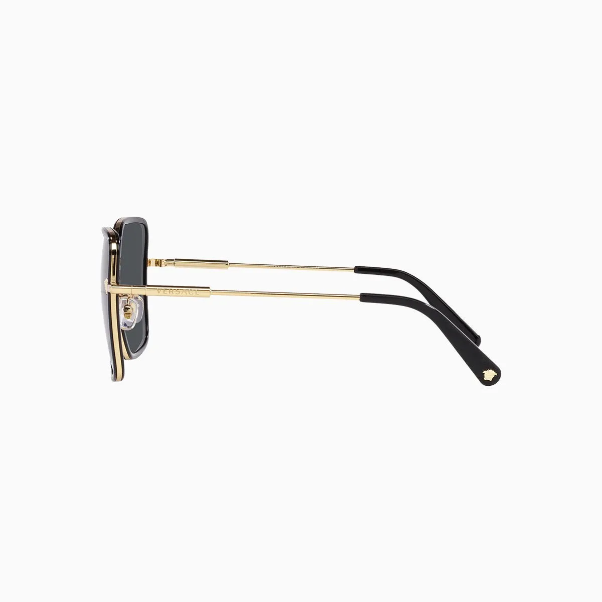 Women's Versace Black Dark Grey Sunglasses