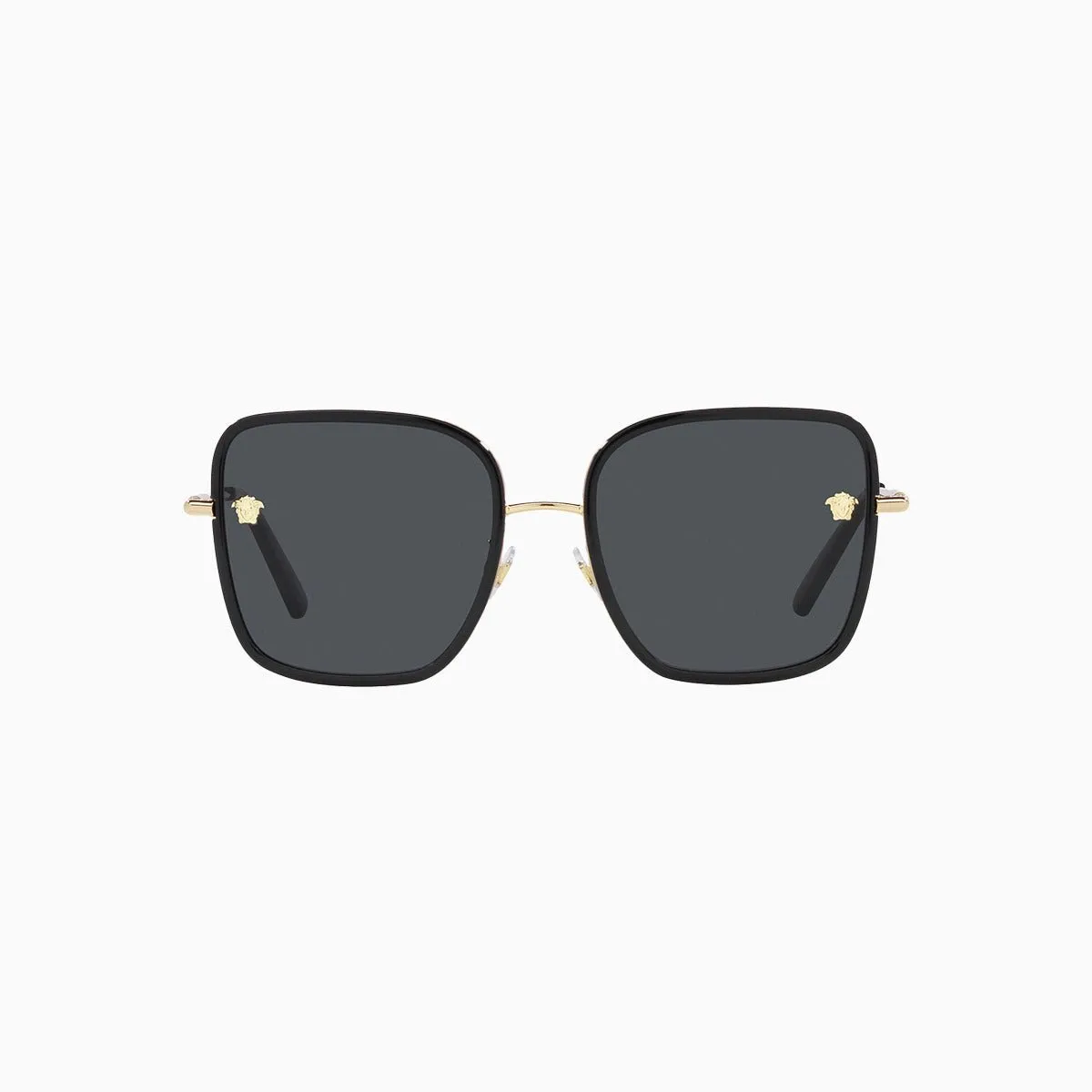 Women's Versace Black Dark Grey Sunglasses