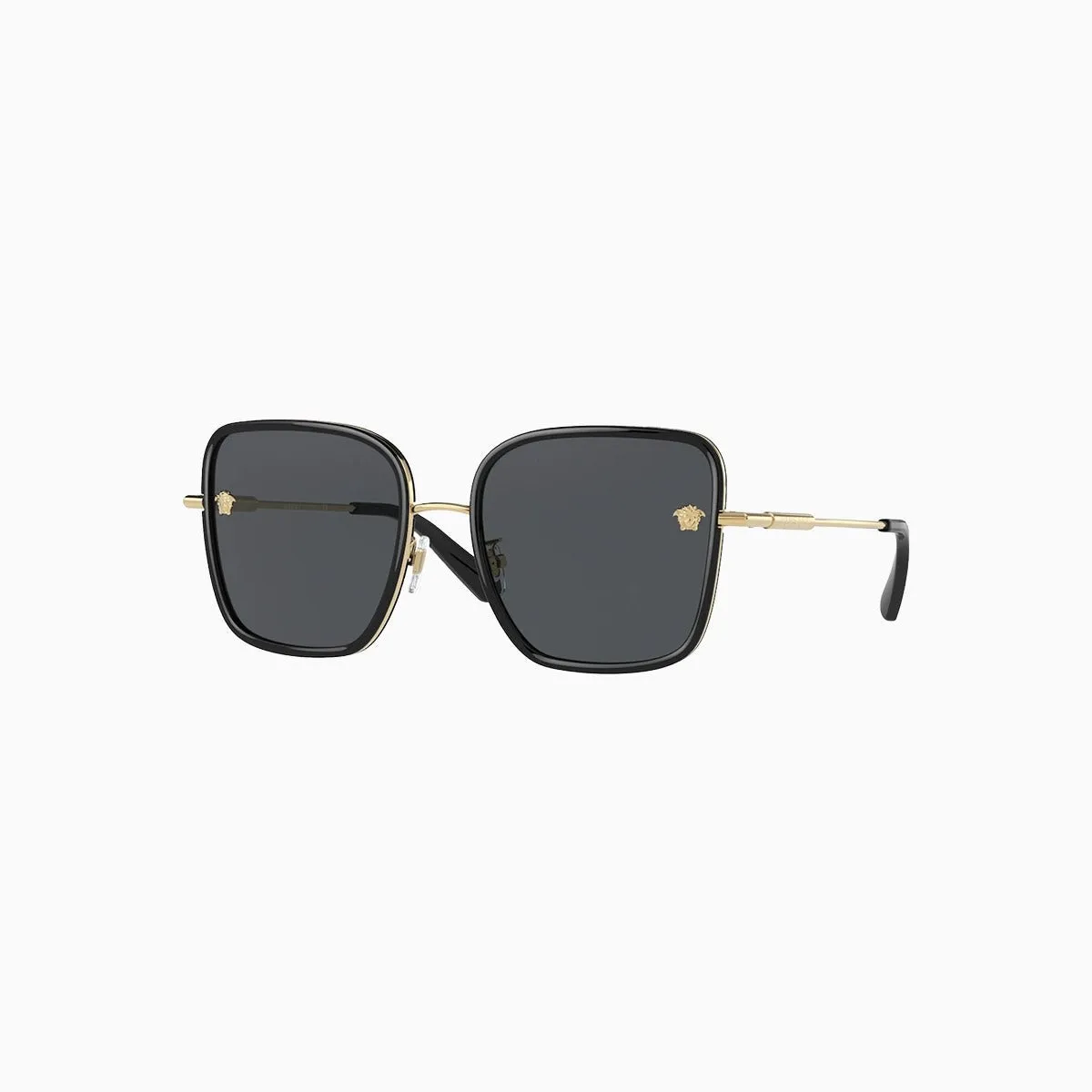 Women's Versace Black Dark Grey Sunglasses