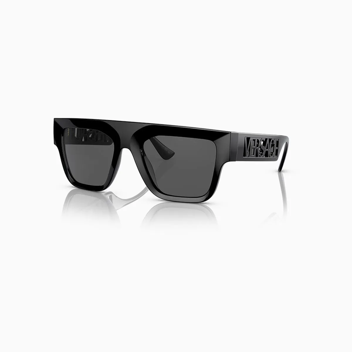 Women's Versace  Black Dark Grey Sunglasses