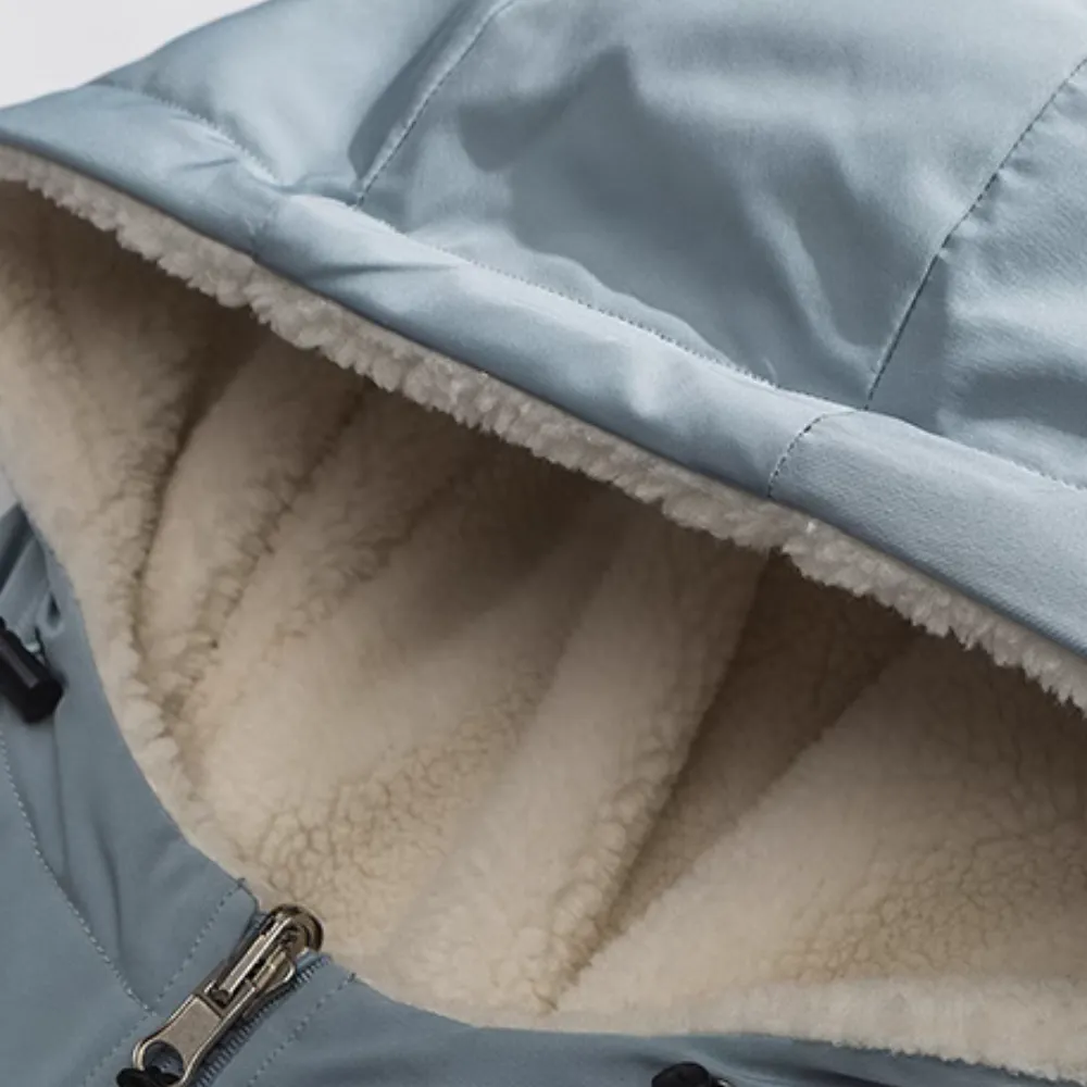 Women's Versatile Reversible Hooded Coat