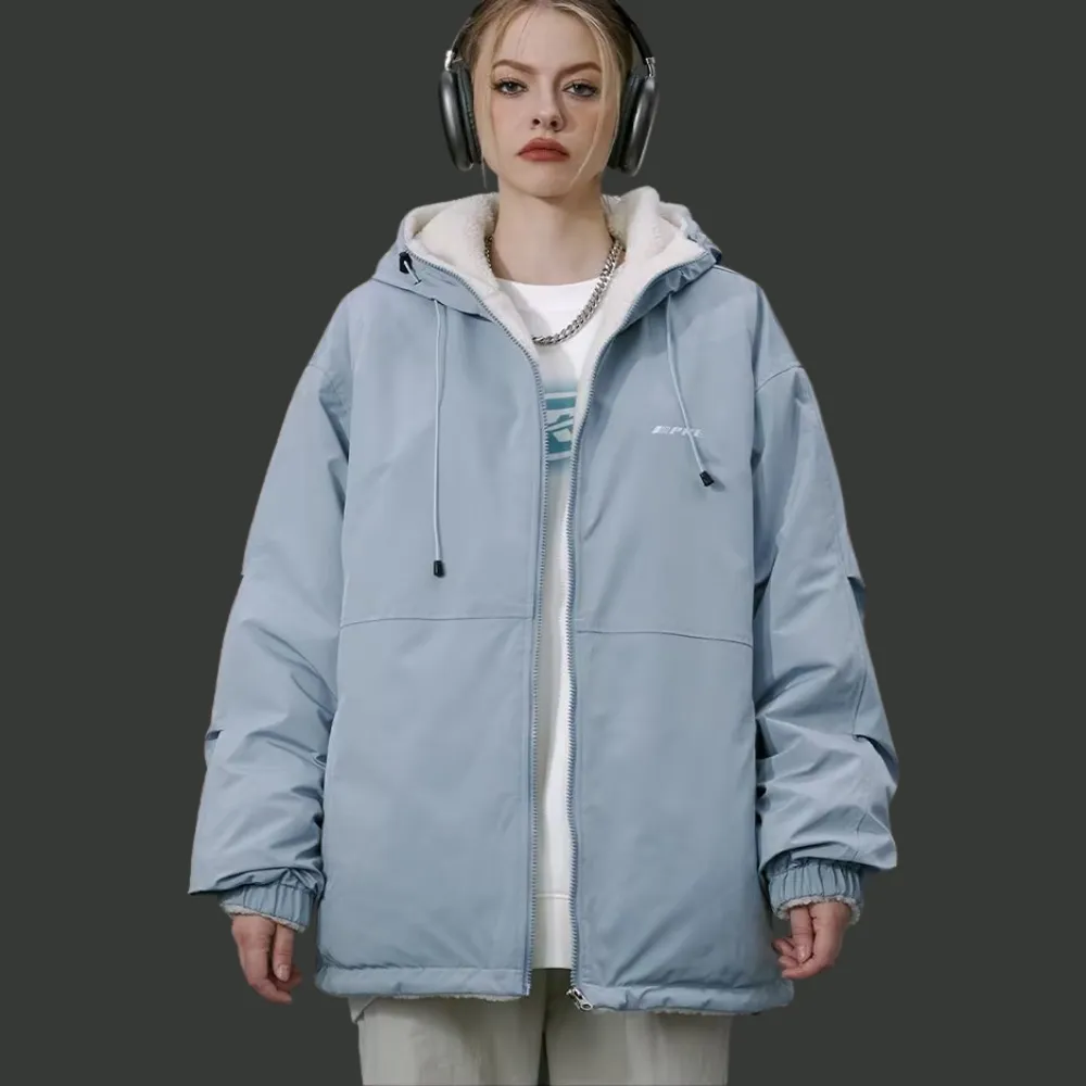 Women's Versatile Reversible Hooded Coat