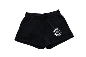 Women's WORTH IT Circle Black Sweatshorts