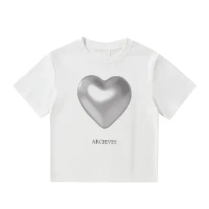 Women's Y2k Hot Girl Heart T-Shirt