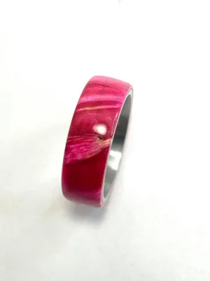Wooden Ring | Pink Birchwood