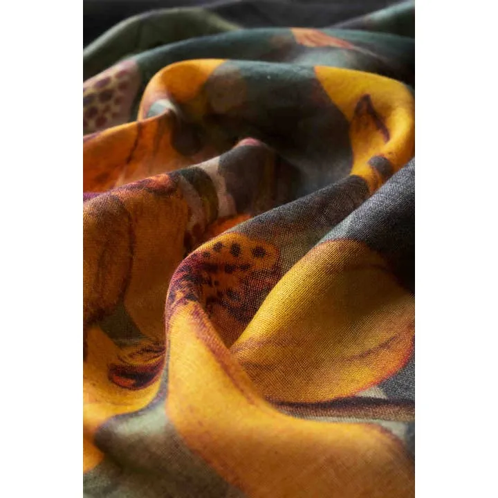 Wool Wrap Botany Bliss in Charcoal Scarf