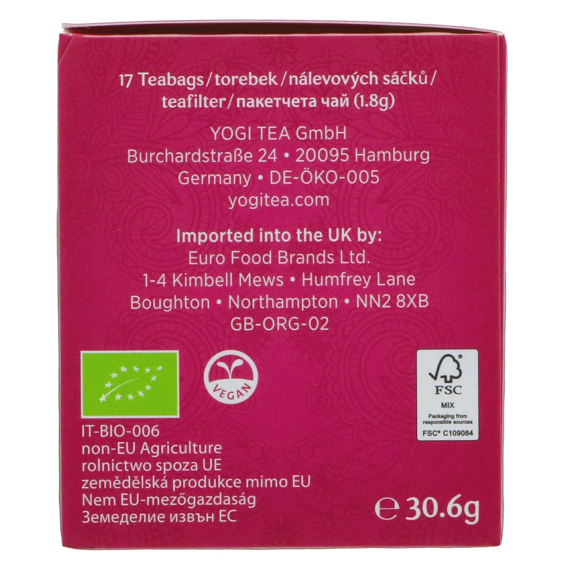 Yogi Tea | Women's Energy - Hibiscus, Ginger, Angelica Rt | 17 bags