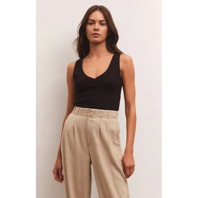 Z Supply Avala V-Neck Rib Top