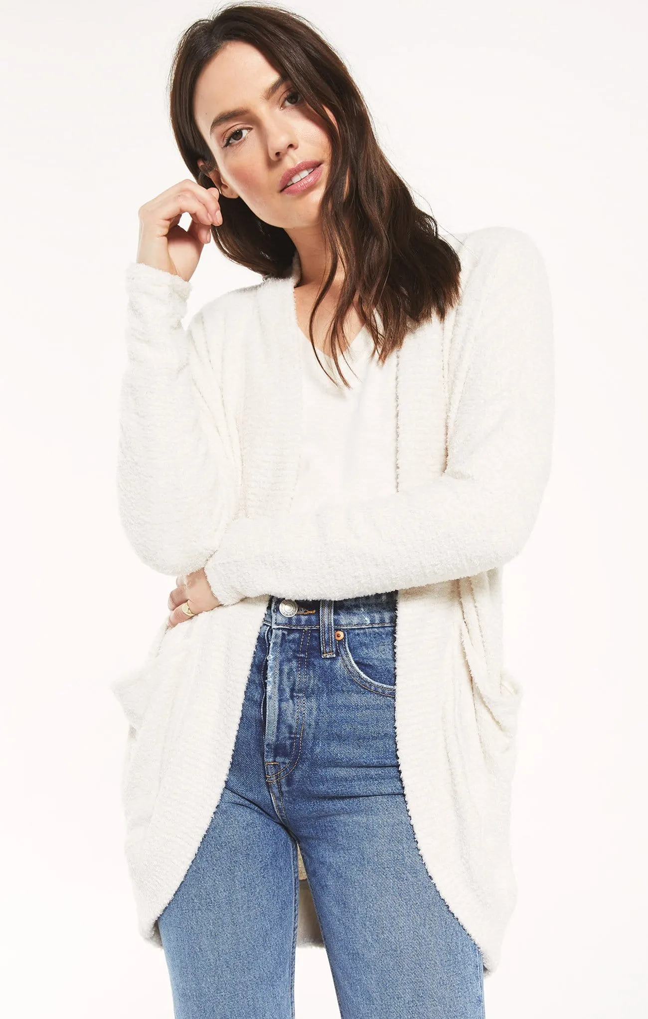 Z Supply Women's Kaye Feather Cardigan