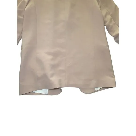 Zara Women's Beige Blazer Medium Tailored Mid-Length Jacket