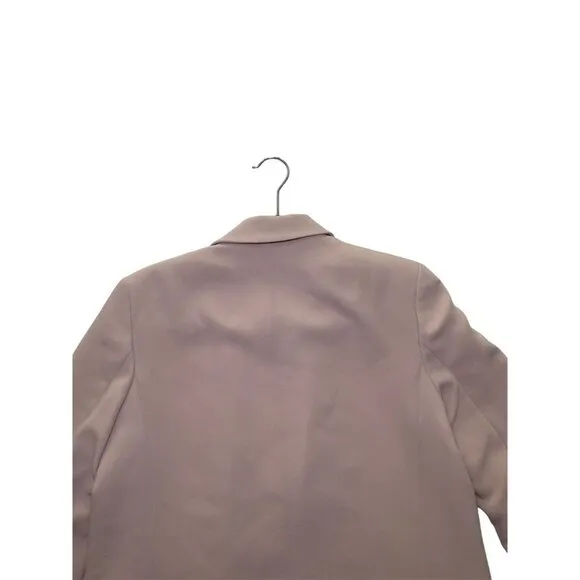 Zara Women's Beige Blazer Medium Tailored Mid-Length Jacket